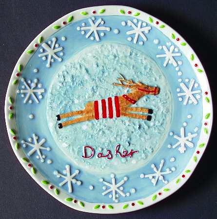 Santa & Reindeer Salad Plate