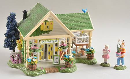 Snow Village Easter Lily's Nursery & Gifts - Boxed