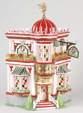 Snow Village Celebrate Love Cupid's Cardshop - No Box