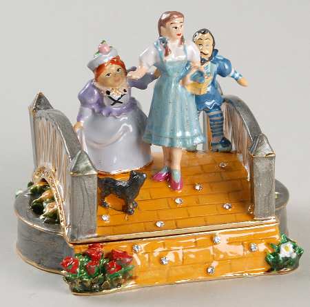 Wizard of Oz Bejeweled Boxes Yellow Brick Road - With Box