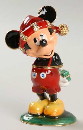 Disney Bejeweled Boxes Merry Christmas From Mickey - Boxed