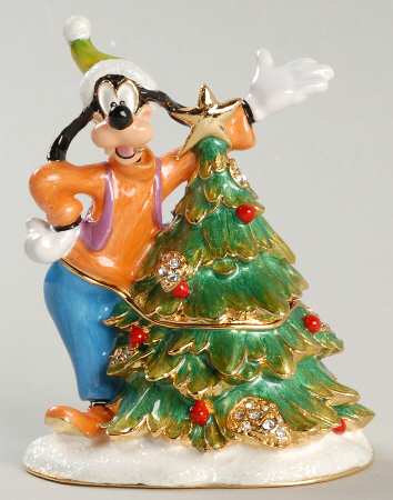 Disney Bejeweled Boxes A Goofy Christmas - Boxed