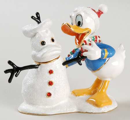 Disney Bejeweled Boxes Donald's Snowduck - Boxed