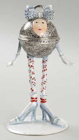 Christmas Bejeweled Boxes Krinkles Bell-Girl - Boxed