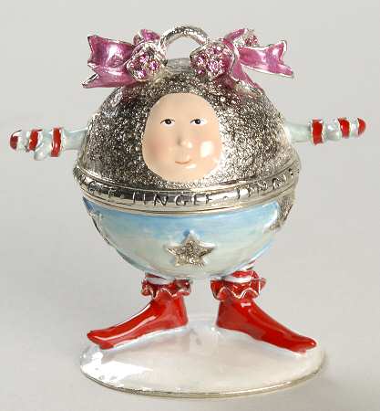 Christmas Bejeweled Boxes Krinkles Baby Bell-Girl - Boxed