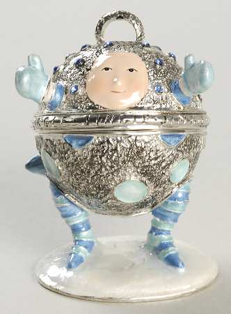 Christmas Bejeweled Boxes Krinkles Baby Bell-Boy - Boxed