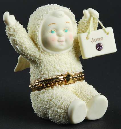 Happy Birthday To Me-Snowbabies June - Boxed