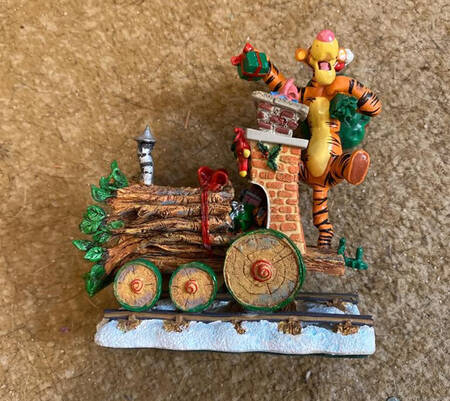 Christmas Figurines Tigger Holiday Train - Boxed