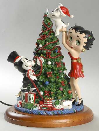 Christmas Figurines Betty Boop Christmas Tree - Boxed