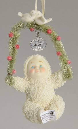 Twelve Days of Christmas-Snowbabies Two Turtle Doves - Boxed