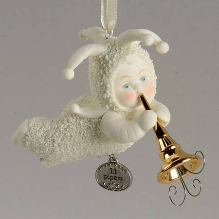 Twelve Days of Christmas-Snowbabies Eleven Pipers Piping - Boxed