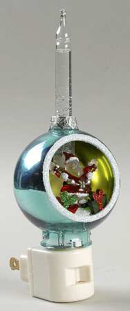 Night Lights Santa Winter Scene - Boxed