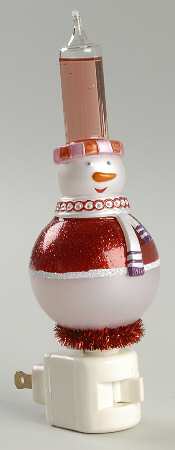 Night Lights Snowman-Red - Boxed