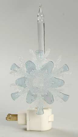 Night Lights Snowflake-Blue - Boxed