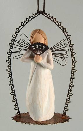 Willow Tree Annual Ornament Happy Wishes For You And Yours - Boxed