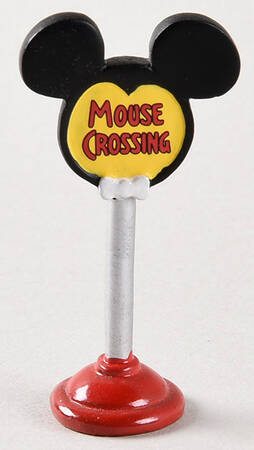Mickey's Merry Christmas Village Mickey's Crossing Sign - No Box