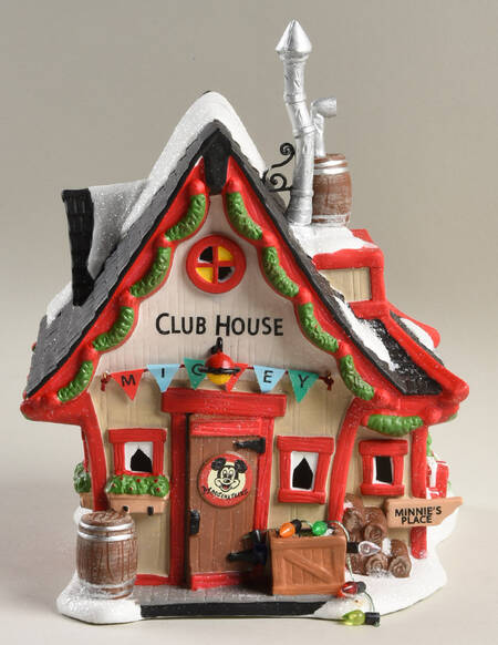 Mickey's Merry Christmas Village Mickey's Clubhouse - Boxed