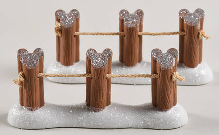 Mickey's Merry Christmas Village Wharf Fencing - Boxed