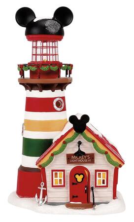 Mickey's Merry Christmas Village Keeping A Watch For Santa - Boxed