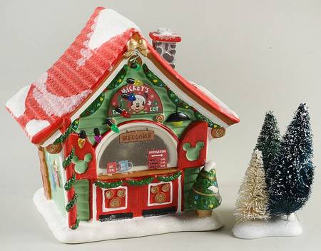 Mickey's Merry Christmas Village Mickey's Tree Lot - Boxed