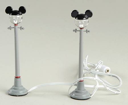 Mickey's Merry Christmas Village Mickey Street Lights - Boxed