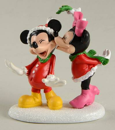 Mickey's Merry Christmas Village Mickey's Christmas Kiss - Boxed