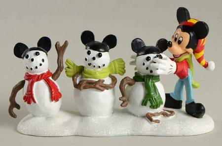 Mickey's Merry Christmas Village Three Mouseketeers - With Box