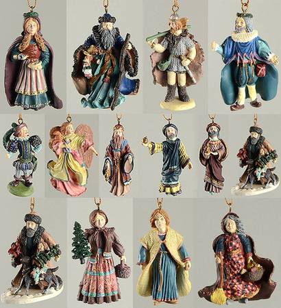 History of Santa Claus-Figural Box Set Of 12 - Boxed