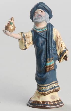 History of Santa Pewter II Magi-Blue Robes - With Box 7**