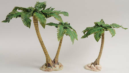 Neapolitan Nativity Palm Tree Set Of 2 - No Box