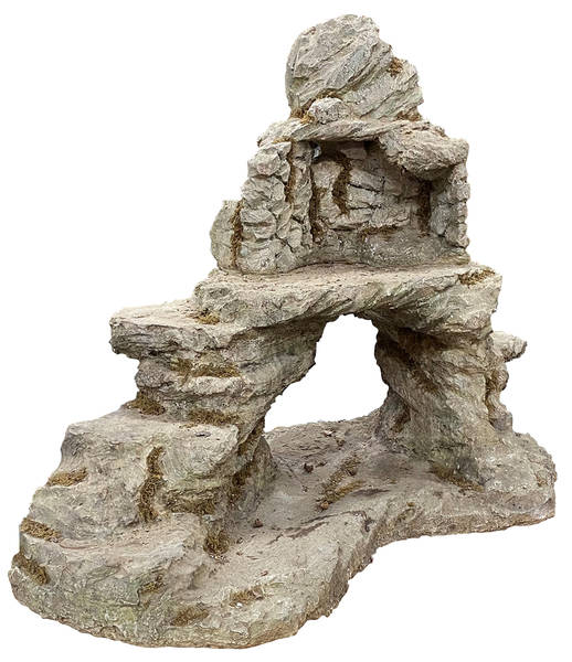Neapolitan Nativity Lighted Mountain - Boxed