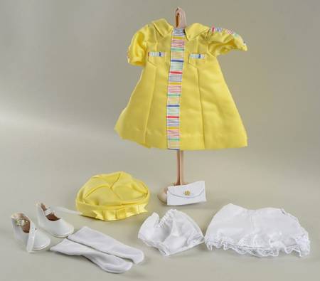 Shirley Temple Dress Up Doll Stowaway-Yellow Summer Dress - Boxed