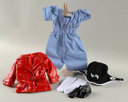Shirley Temple Dress Up Doll Bright Eyes-Blue Stripe Dress - Boxed