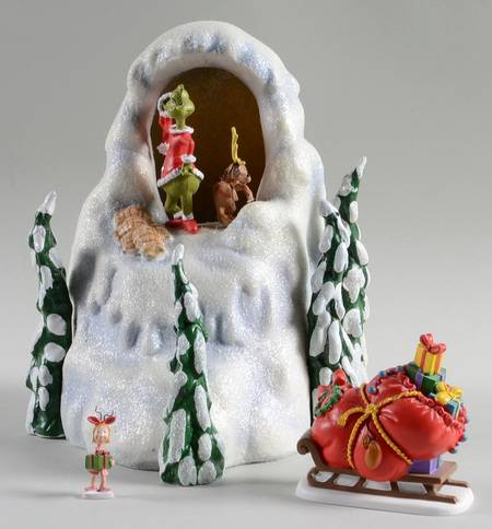 How the Grinch Stole Christmas Mt. Crumpit Holiday Set  S/3 - Boxed
