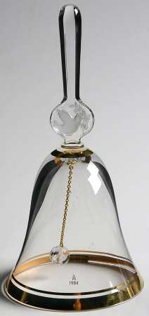 Annual Bells 1984-Glass Bell - No Box