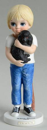 Margaret Keane Children Collection A Boy And His Dog - No Box
