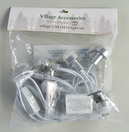 General Village Electrical Village Usb Led 6 Light Set - Boxed