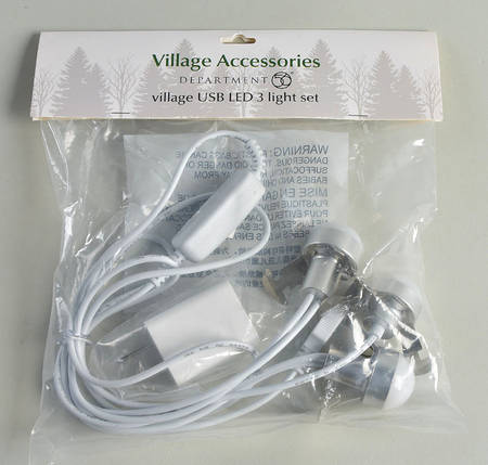 General Village Electrical Village Usb Led 3 Light Set - Boxed