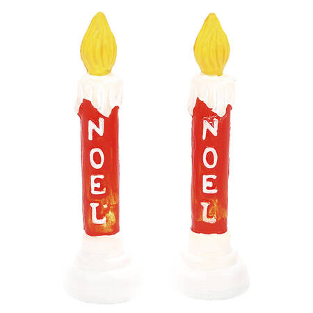 General Village Electrical Blow Mold Candle Set Of 2-Led - Boxed