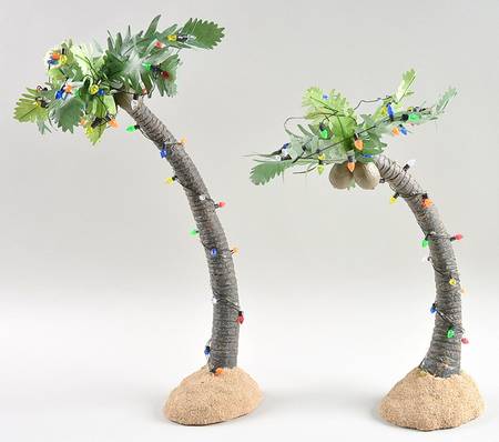 General Village Electrical Lit Palm Trees - Boxed