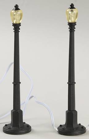 General Village Electrical Globe Street Lamps-Set Of 2 - Boxed