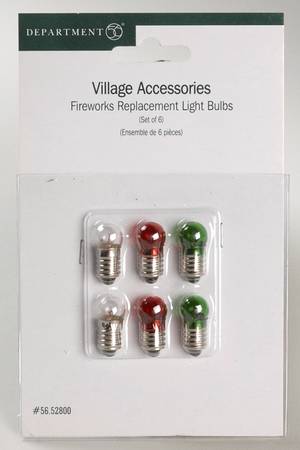 General Village Electrical Fireworks Replacement Bulbs - Boxed