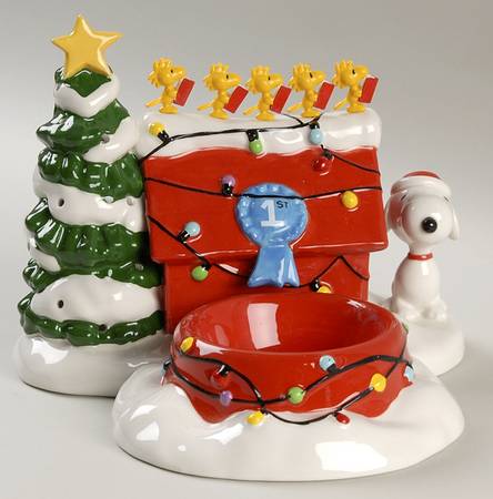 Peanuts Christmas Snoopy Christmas Candy Dish - Boxed