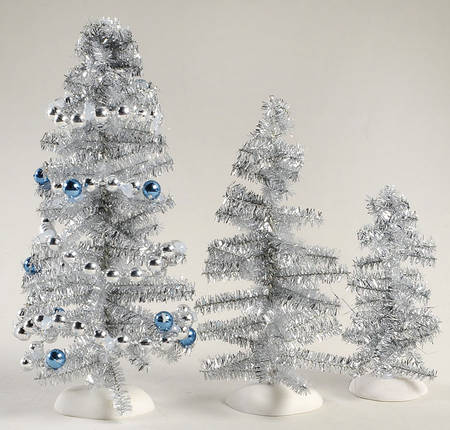General Village Tree Accessories Blue Christmas Tinsels - No Box