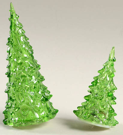 General Village Tree Accessories Lit Emerald Trees - No Box