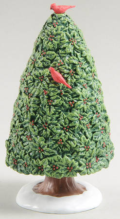 General Village Tree Accessories Holiday Holly Tree - No Box