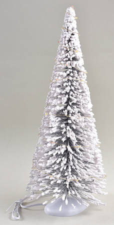 General Village Tree Accessories Lit Frosted White Sisal Tree - Boxed