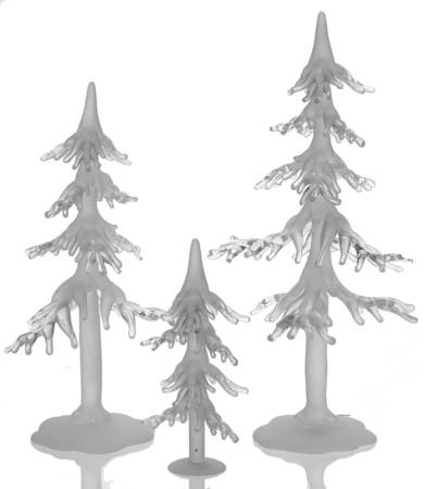 General Village Tree Accessories Icicle Trees - Set Of 3 - No Box by Department 56
