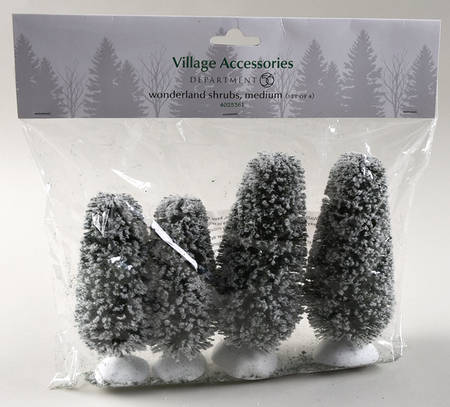 General Village Tree Accessories Wonderland Shrubs- Medium - No Box