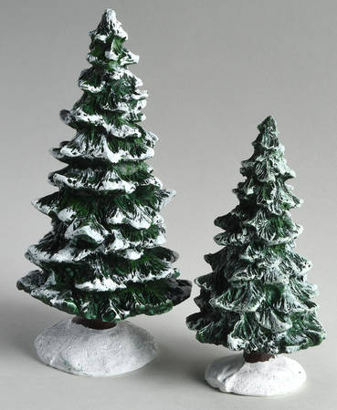General Village Tree Accessories Christmas Spruces Set Of 2 - No Box